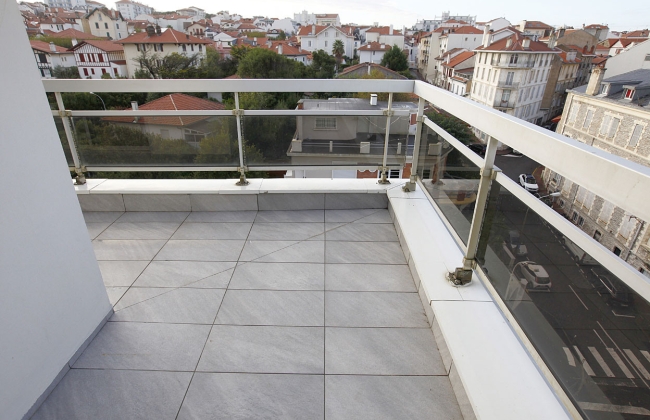 Waterproofing of balconies in a central Biarritz building