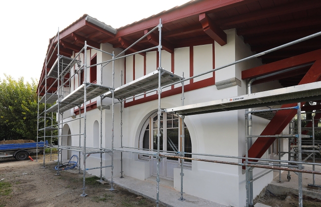 Construction of a typical Basque house in Hendaye with RT-2020 standards