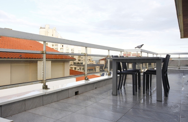 Waterproofing of balconies in a central Biarritz building