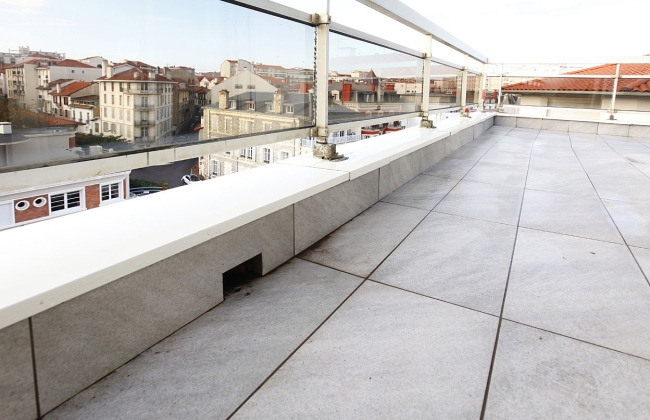 Waterproofing of balconies in a central Biarritz building