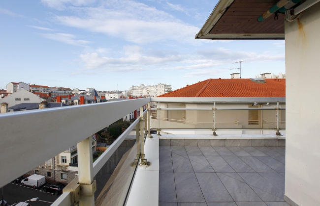 Waterproofing of balconies in a central Biarritz building