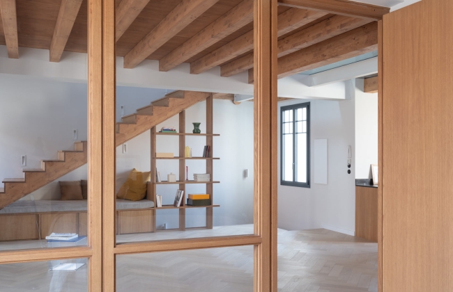Complete renovation and transformation of an attic apartment on Avenue d’Osuna, Biarritz