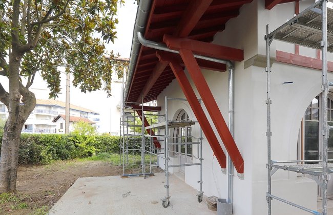 Construction of a typical Basque house in Hendaye with RT-2020 standards